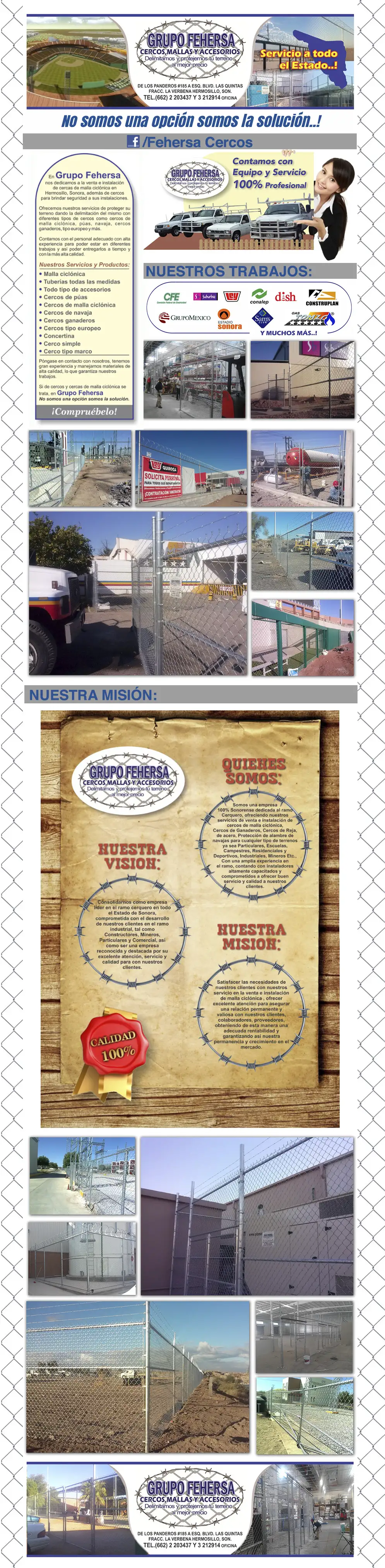 Grupo Fehersa. Cercos, Mallas y Accesorios.