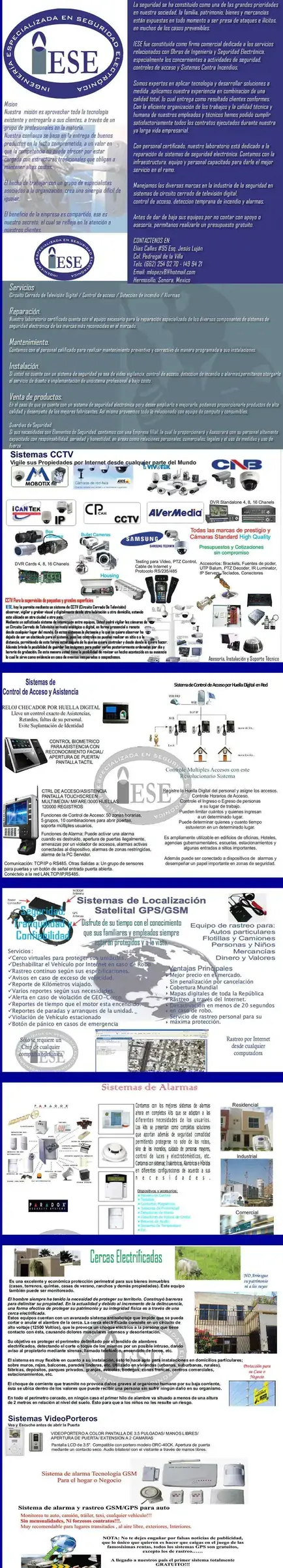 Ingenieria Especializada en Seguridad Electronica