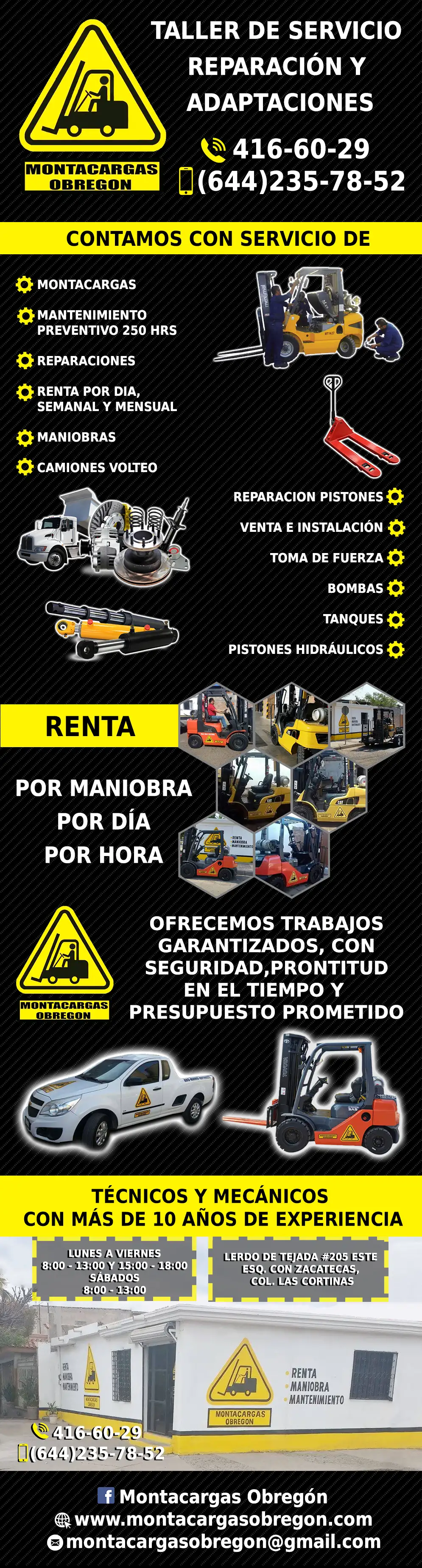 Montacargas en Obregón