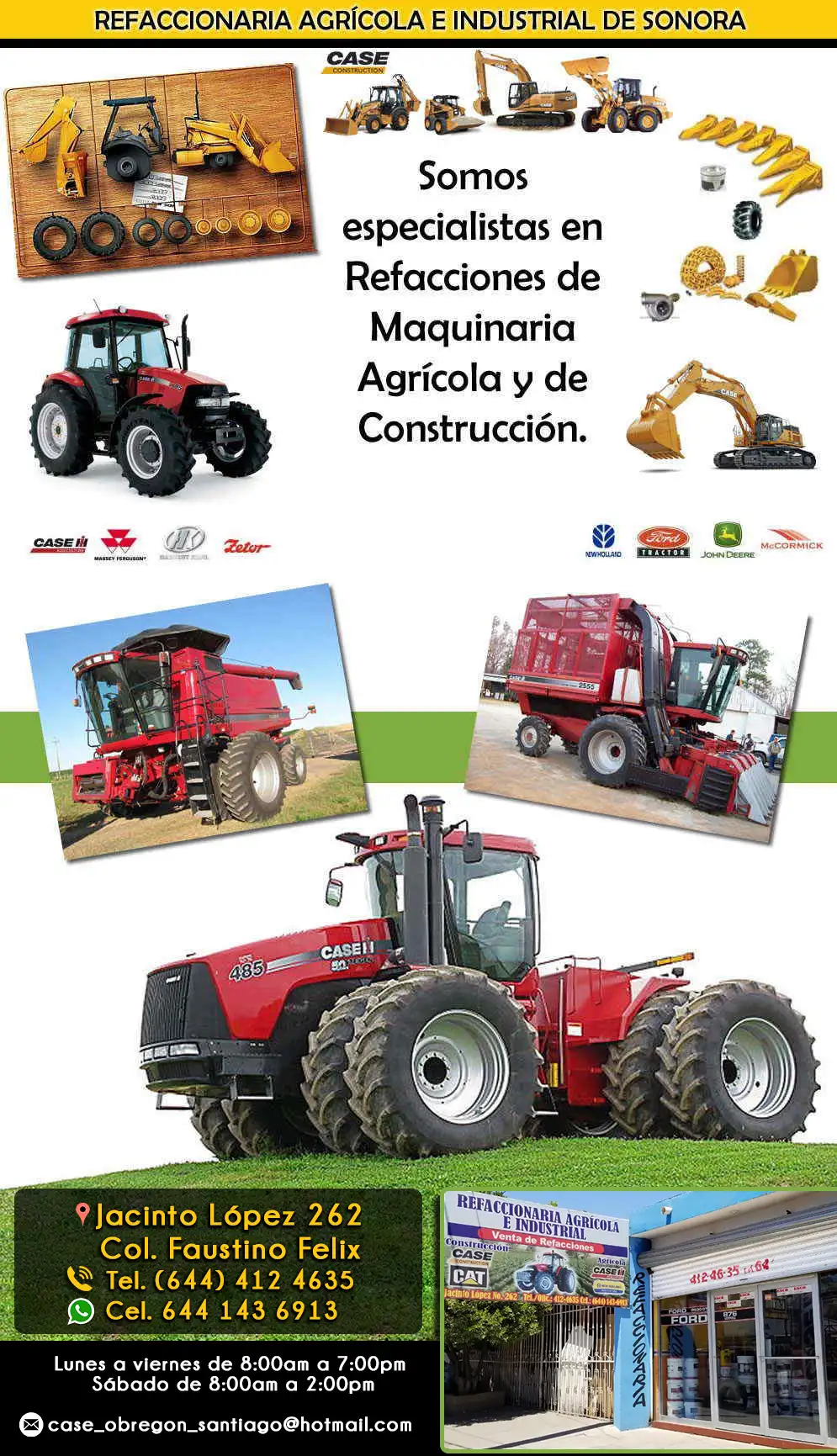 REFACCIONARIA AGRICOLA E INDUSTRIAL DE SONORA