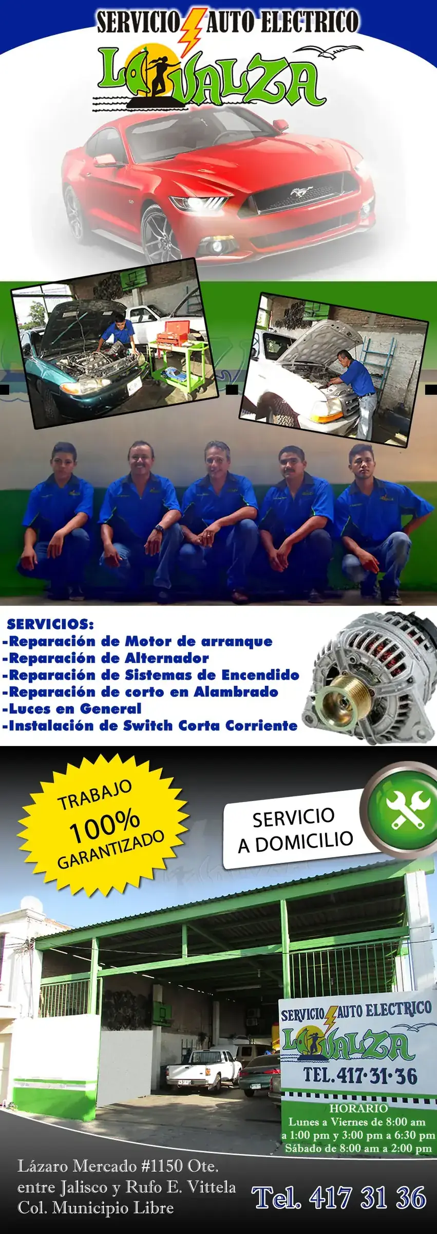 Servicio Auto Electrico La Valza