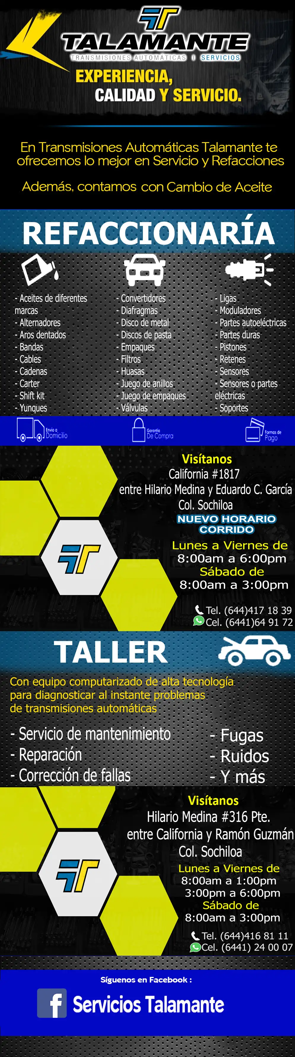SERVICIOS TALAMANTE   Transmisiones Automaticas