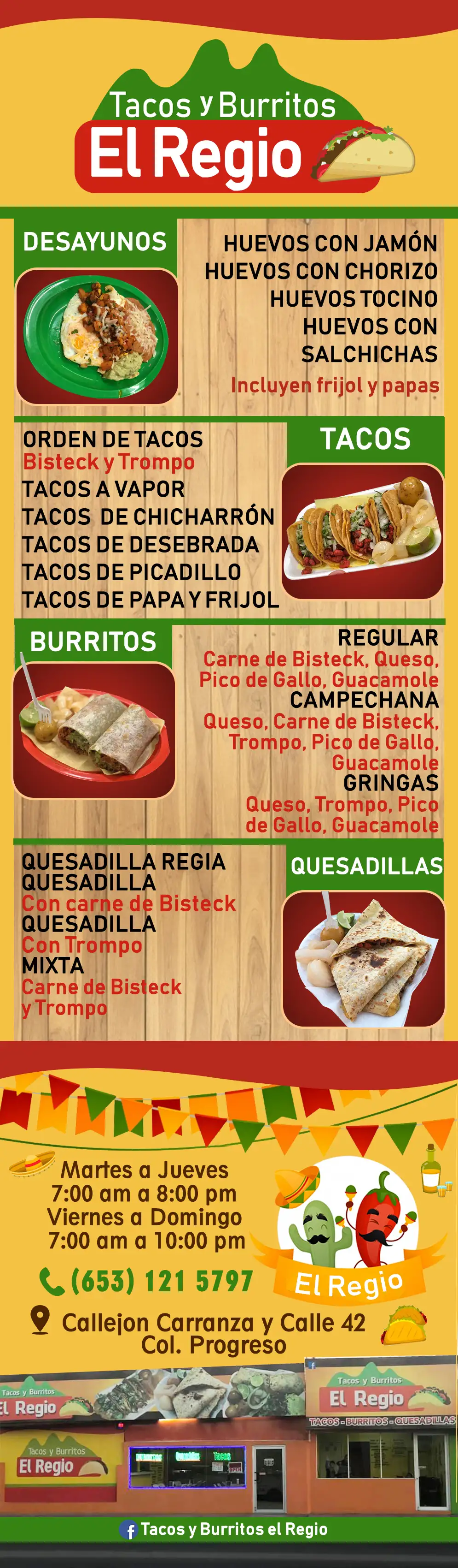 TACOS Y BURRITOS EL REGIO